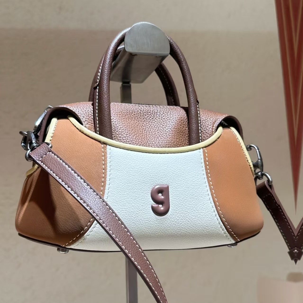 KUNOGIGI New Baseball Boston Bag Mini Original Design Women's Handbag Crossbody Bag - Thumbnail 5