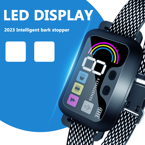 Cross-border remote control smart dog training collar vibration shock neck collar electronic collar pet supplies bark collar new design