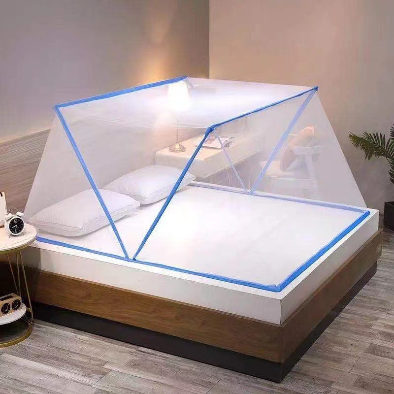 蚊帐学生宿舍可折叠免安装上下铺蒙古包儿童床罩防蚊帐篷2021新款