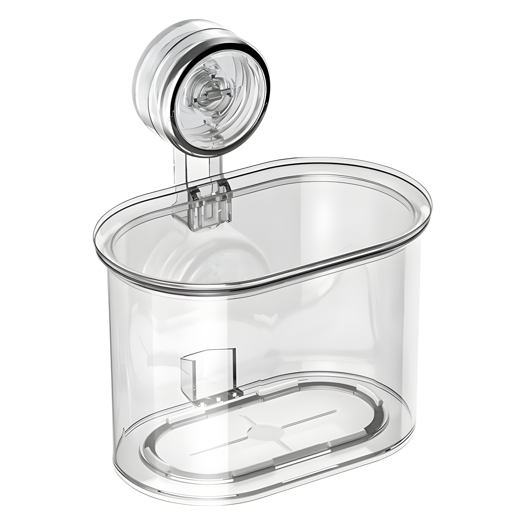 Ventosa cubierta de envoltura de plástico caja de almacenamiento cocina montada en la pared artefacto de almacenamiento doméstico caja de bolsa de conservación desechable