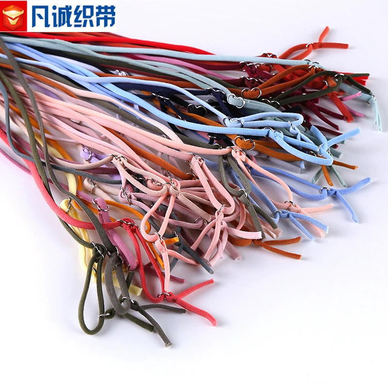 5 мм круглый масляный сердечник с черным и белым в наличии эластичная веревочная маска Ушная веревка красивый задний плечевой ремень слинг цвет для печати