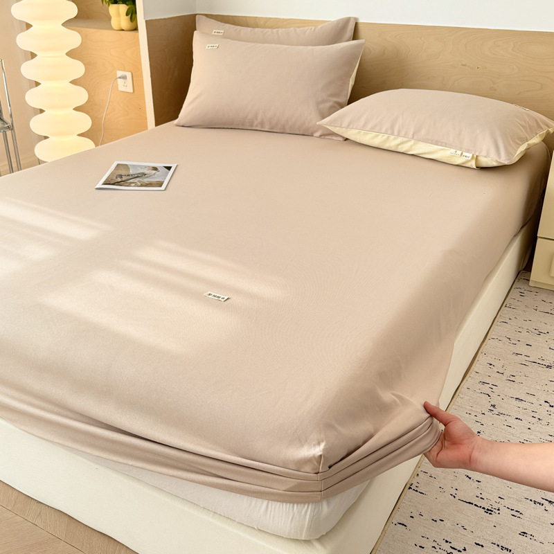 Colcha de cama de algodón de tela gruesa vieja pieza única 100 algodón todo incluido cubierta protectora de colchón 2025 nueva funda de cama gruesa 3