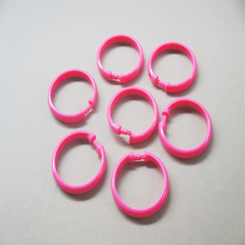 窗帘塑料浴帘挂钩环 浴帘C形挂钩 窗帘C环 纯透明浴帘环