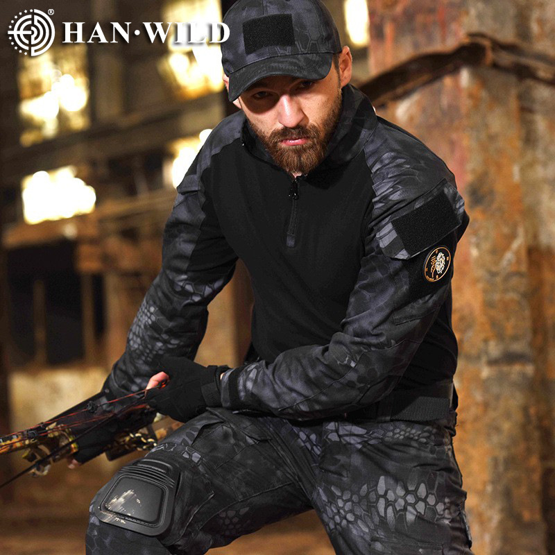 Factory Camouflage Frog Training Suit ACU Frog Suit F Long Sleeve Frog Top Without Protective Gear