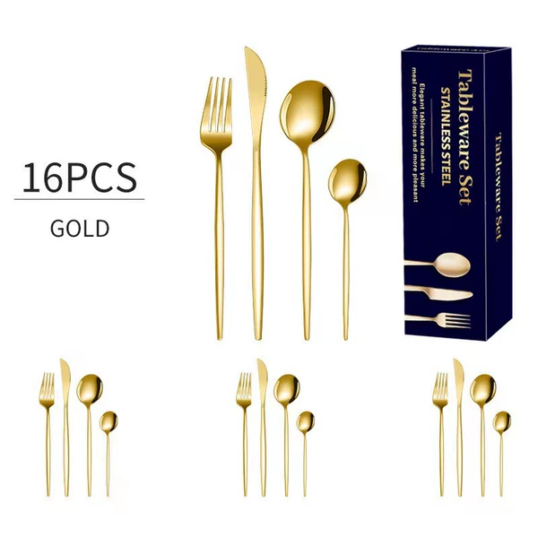 16-piece set [golden]