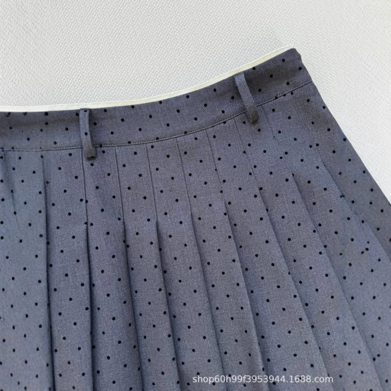 25 новых летних стилей, изысканные универсальные плиссированные юбки в горошек с высокой талией, уменьшающие возраст.