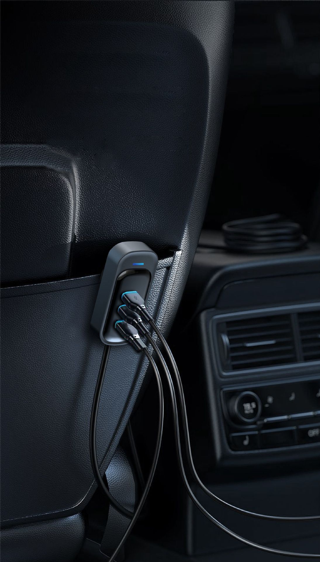 Yq1 Amazon New Car Charger Multifunctional Super Fast Charging Car 6-Port Mobile Phone Charger
