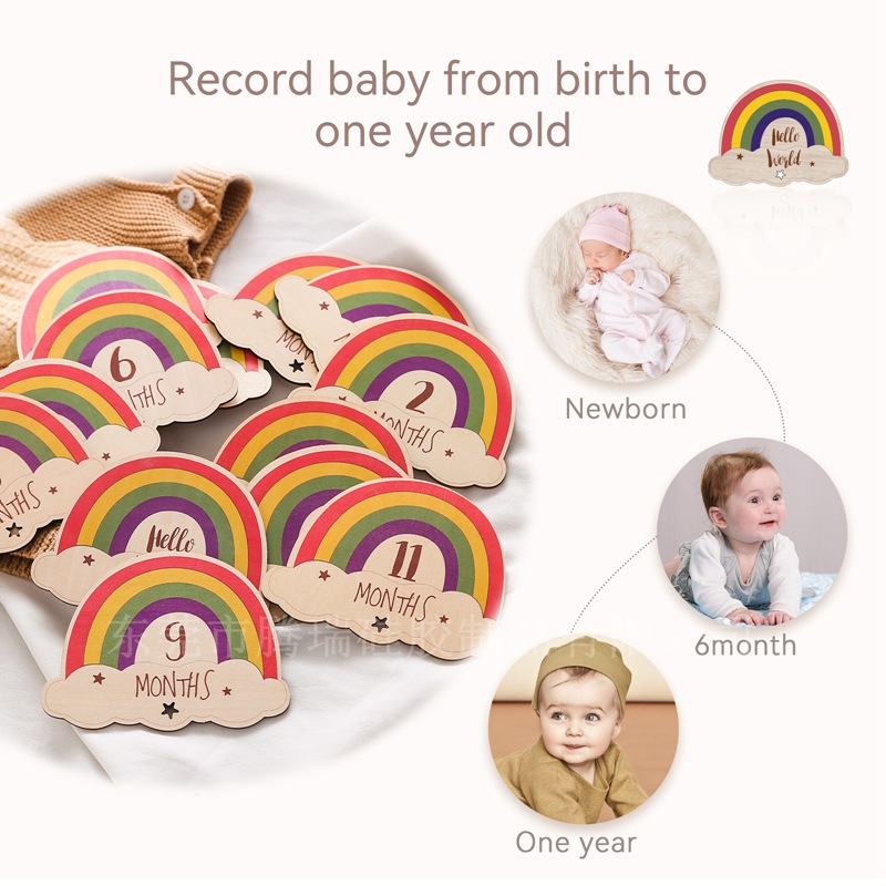 Rainbow Baby Milestone Card 3