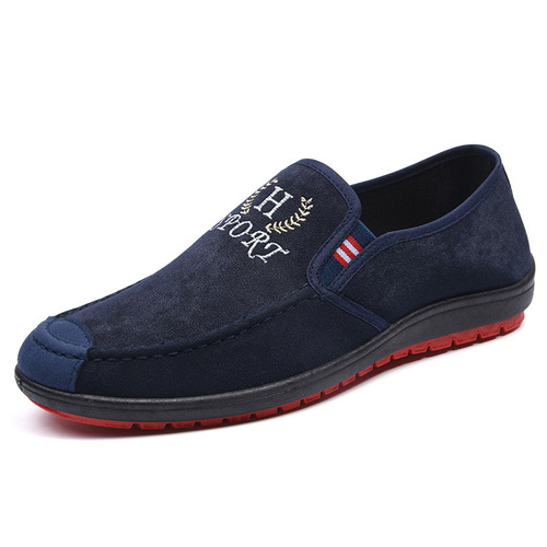 Old Beijing cloth shoes, men's casual shoes, slip-on slip-ons, autumn sneakers, men's canvas shoes, drop shipping