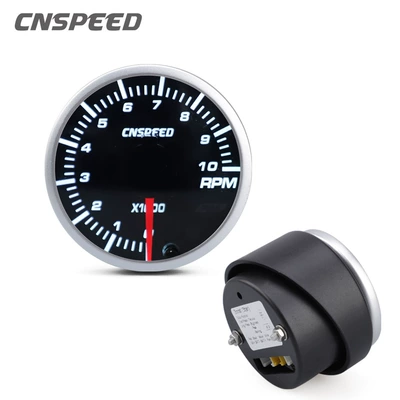 Avtomobil üçün dəyişdirilmiş taxometr 52mm universal addım mühərriki, yarış LED işıqlı 0-10000