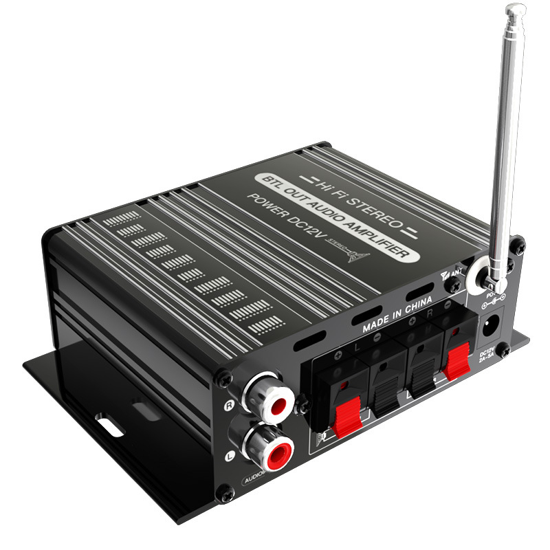 Усилитель автомобильный Mini 370BT с DC-кабелем