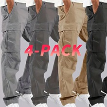 E 50051 Men's Cargo Pants Drawstring Multi Pocket ��ʿ��װ��