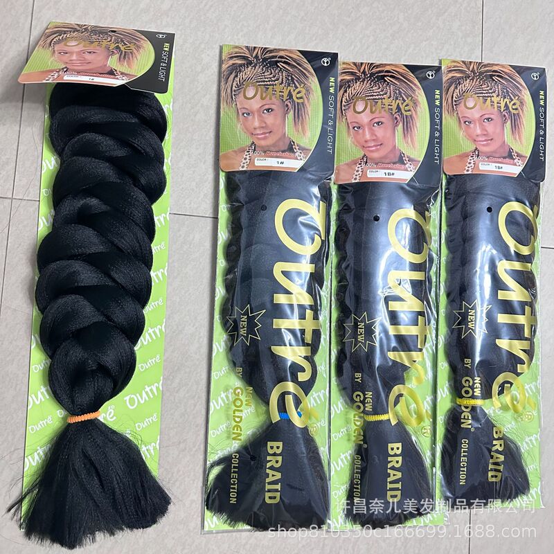African Dreadlock Wig Twisted Braid Chemical Fiber Big Braid Yake Original Outre Braid Hair