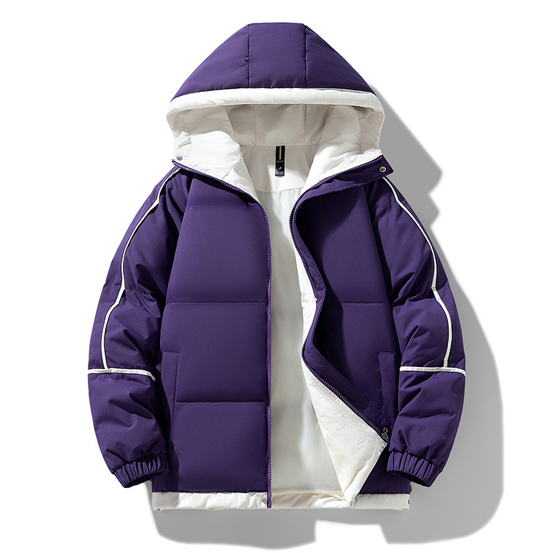 新款棉服棉衣男情侣落肩袖连帽面包服休闲棉衣工装棉衣11色高端品|undefined