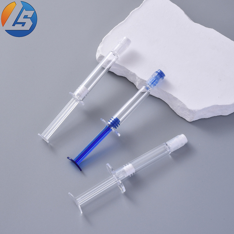 现货5ml新款透明水光针管3ml眼霜精华水光针包材涂抹式蓝色针筒瓶|undefined