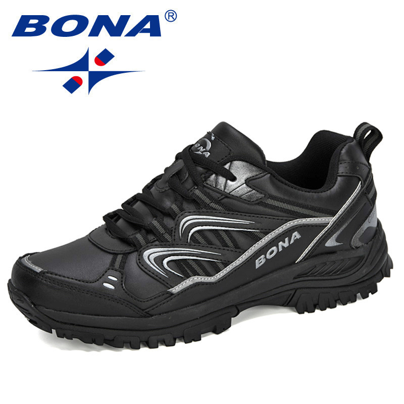 BONA running shoes men's summer outdoor hiking shoes leather breathable Men's running shoes hiking shoes reflective sneakers BONA running shoes men's summer outdoor hiking shoes leather breathable Men's running shoes hiking shoes reflective sneakers