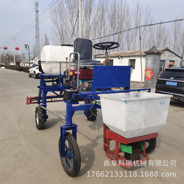 科瑞座驾式四轮打药机 12马力风冷柴油动力 玉米地加长宽幅喷药机