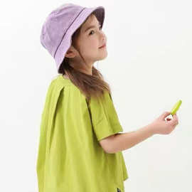 2025夏女童透气休闲透气不对称燕尾服短袖T恤