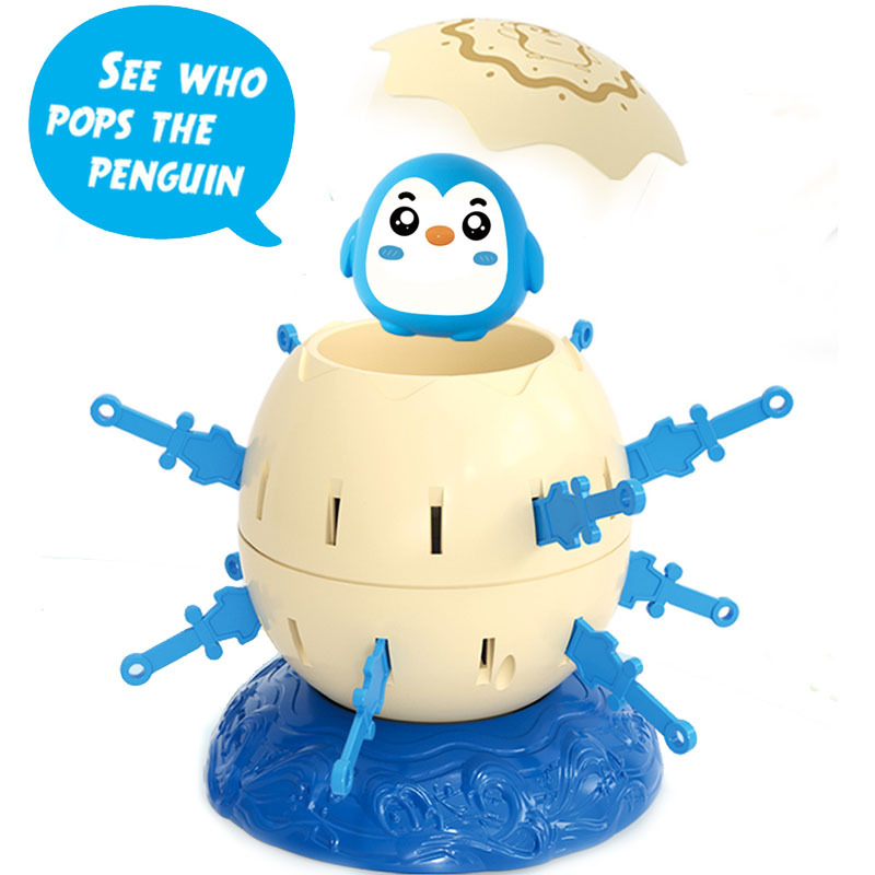 Transfronterizo mini Pingüino pirata cubo de la rana catapulta Cubo de descompresión Interactivo Ocio juego de mesa de juguete juego competitivo
