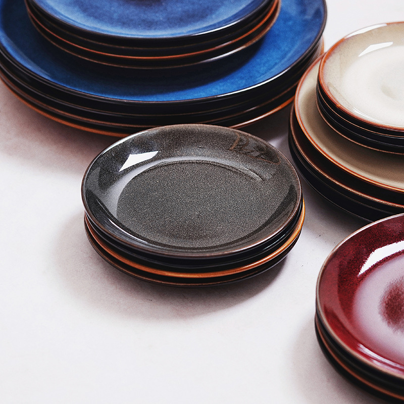 Cambio de horno Placa de cerámica creativa placa occidental Placa de carne Placa de pasta Placa de plato de hogar placa plana placa superficial para restaurante