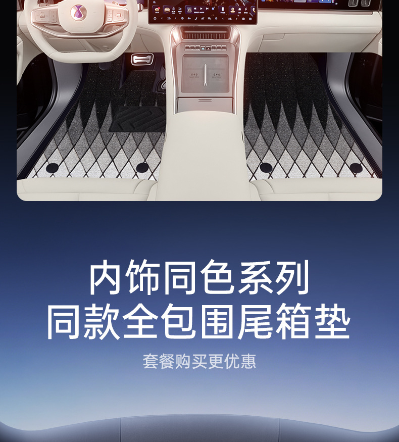 Suitable for Daimler Denza N8L Floor Mats, Full Coverage, 25 New Model Car Interior Decoration Modification Accessories, Trunk Mat Supplies