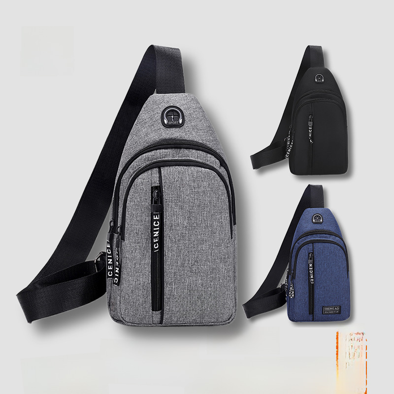 Men's bags Single shoulder bag Crossbody close-fitting durable single-shoulder chest bag