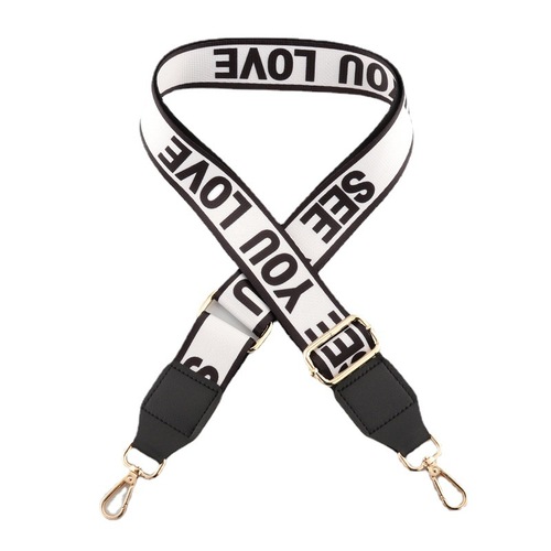 Bag wide strap accessories crossbody strap letter strap wide shoulder strap colorful adjustable shoulder bag wide strap