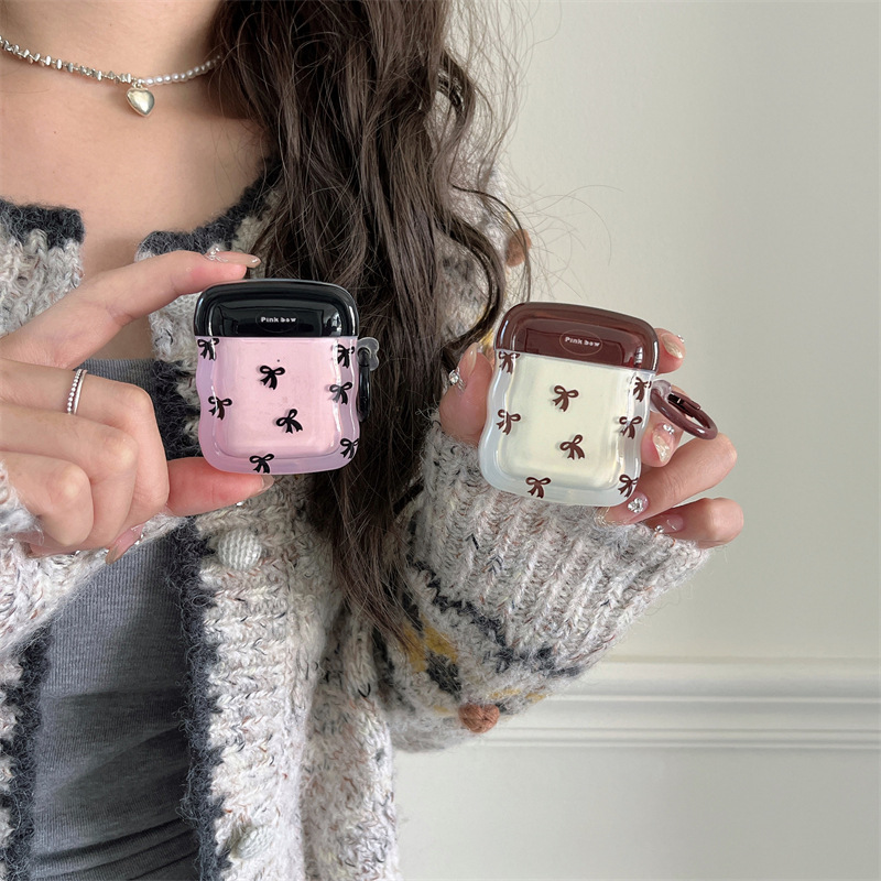 ins滿屏蝴蝶結適用蘋果AirPods保護套AirPodsPro藍牙耳機2022全包