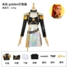 Mila black gold singing uniform