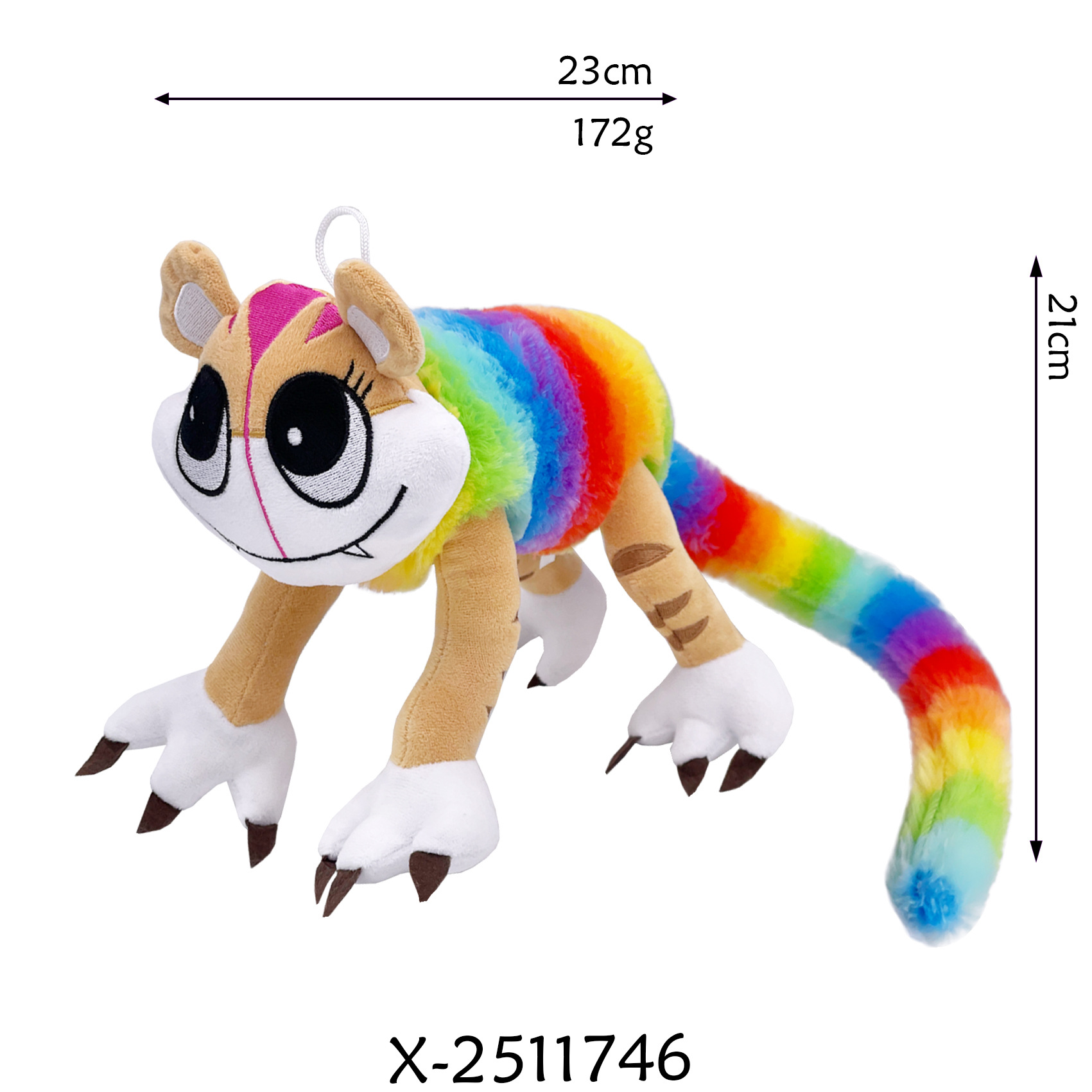Rainbow long tail cat
