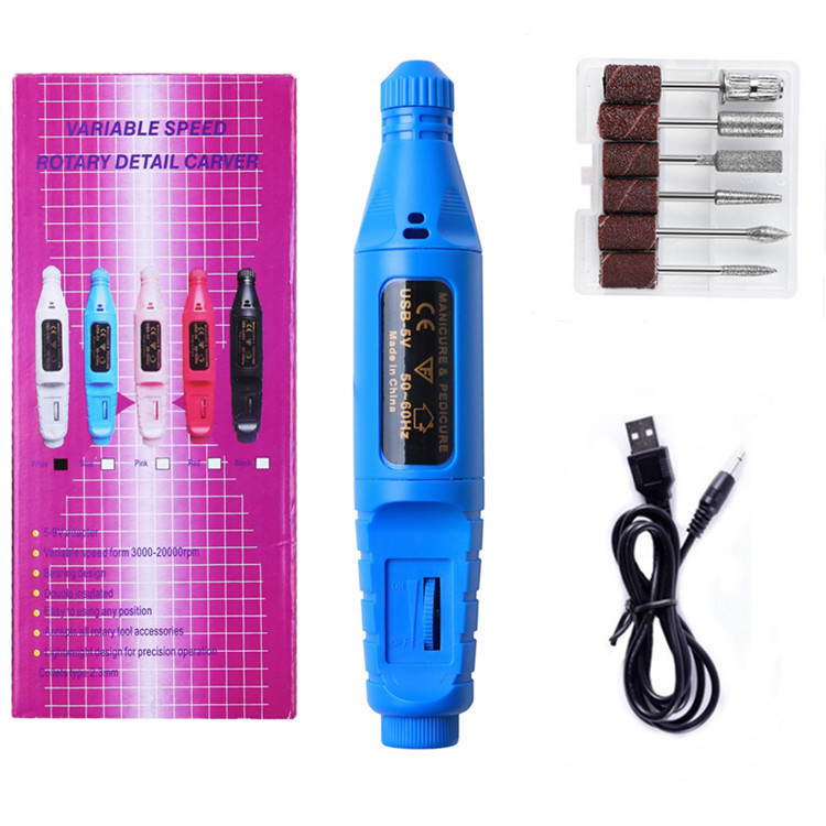 Torno de Uñas Eléctrico Portátil para Pulido de Uñas