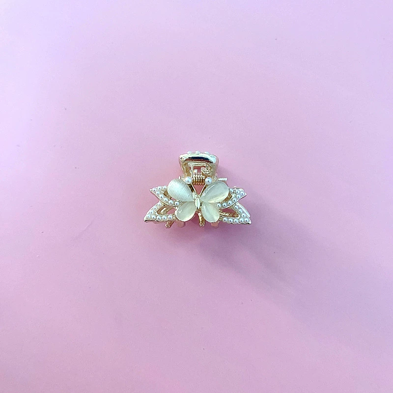Metal crab pin, hairgrip, Korean bangs, cat's eye