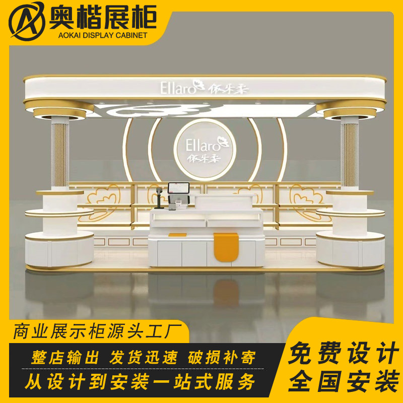 厂家直销商场中岛穿戴甲手工甲等展示柜多经点位展柜设计定做安装