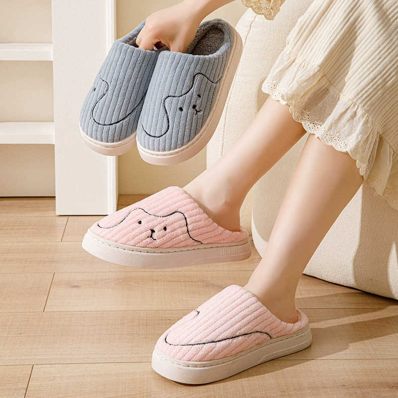 Cartoon cute demi-season slippers, keep warm comfortable footwear indoor platform for beloved