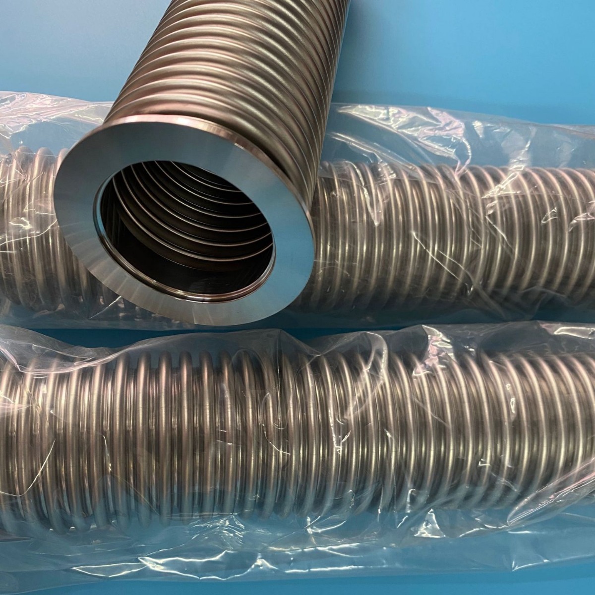 KF304不锈钢真空波纹管快装法兰波纹管KF50*100--4000氦气已检漏