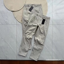 031976  骨架 秋季新品 女商务休闲裤 运动 防风拼接直筒长裤氨纶