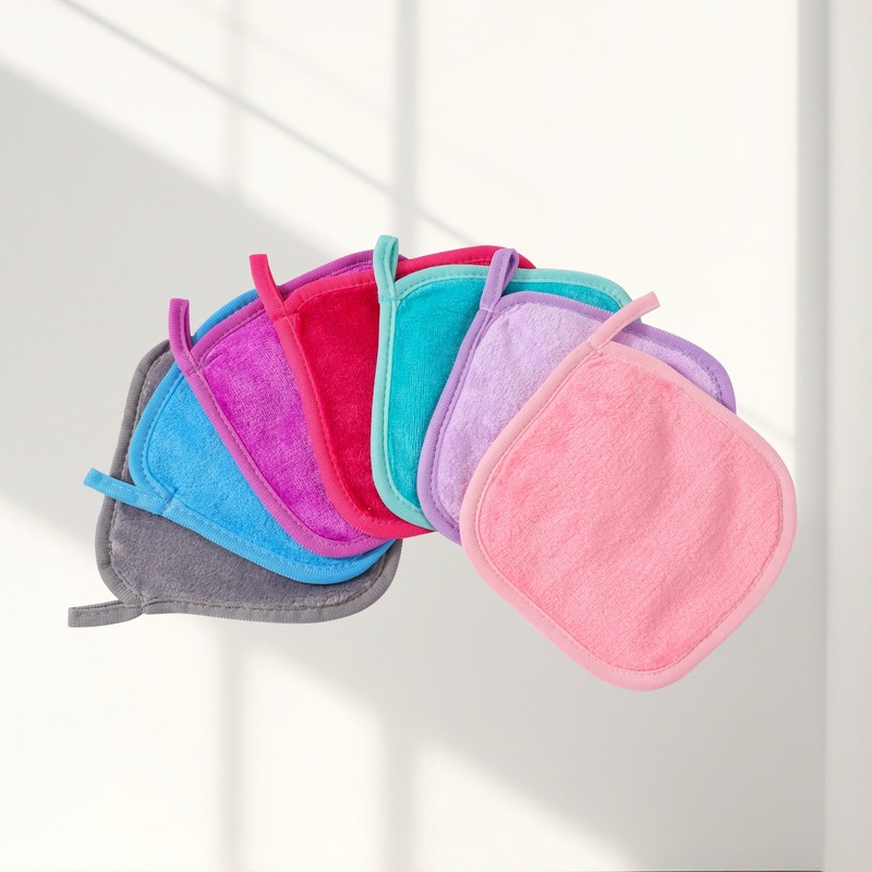 Soft Face Wipe Beauty Cleansing Towel Flannel Absorbent Small Square Towel Cleansing Face Towel Lazy Wash Makeup Remover Towel