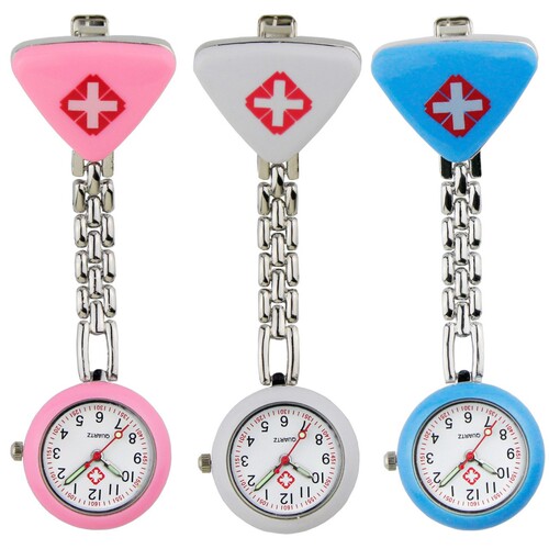 Triangle Nurse Night Light Watch for Women, Creative Student Breast Watch, Simple and Cute Silicone Quartz Watch, Wholesale