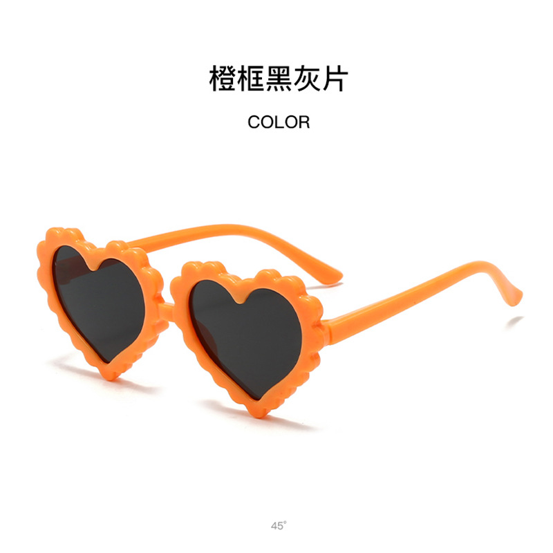 Gafas de Sol Infantiles en Forma de Corazón con Protección UV400 para Protección Solar y Viajes