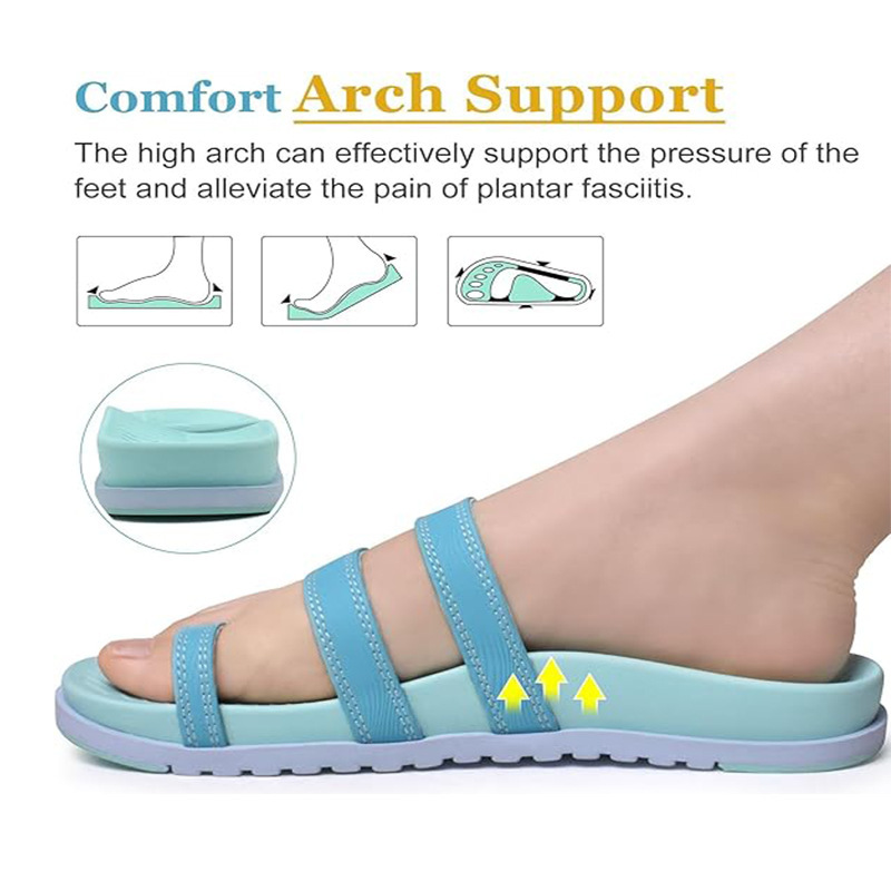 Popular Amazon Cross-Border Foreign Trade Women's Arch Support Lightweight Cushioning Belt Flip-Flops Comfortable Flip-Flops