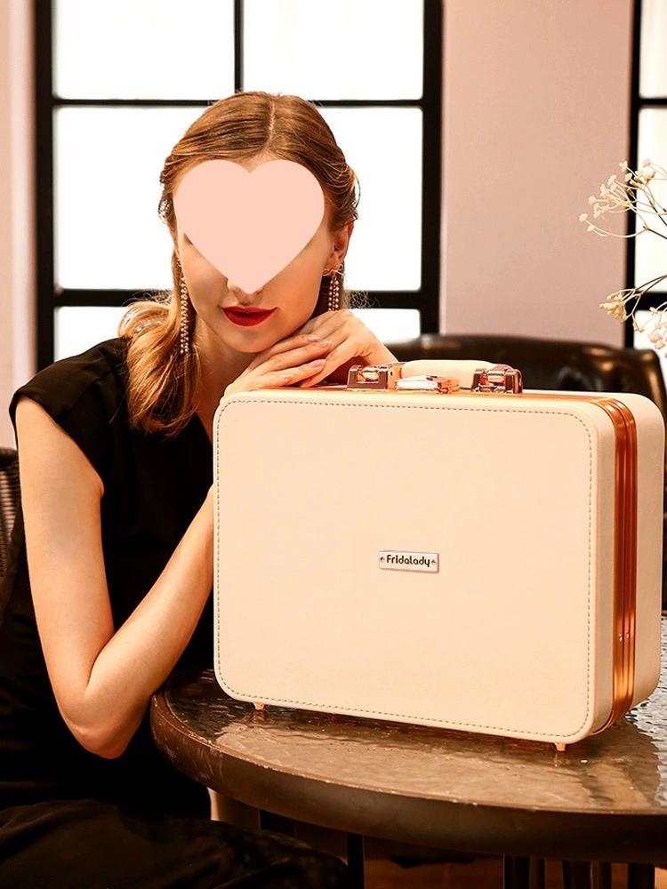 Макияж визажист профессиональный косметический ящик портативный портативный светильник косметический чехол 2024 новый сенсорный косметический чехол