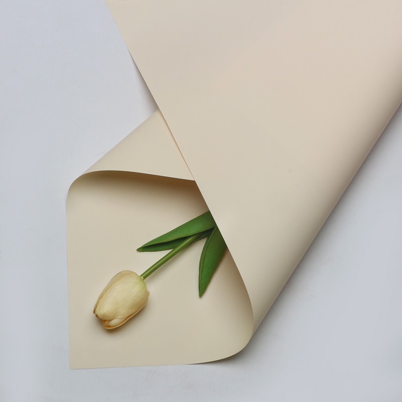 Huaxi Color sólido de doble cara Papel Ouya Material de embalaje de flores al por mayor Floristería Paquete de flores Material de flores Papel de embalaje de ramo