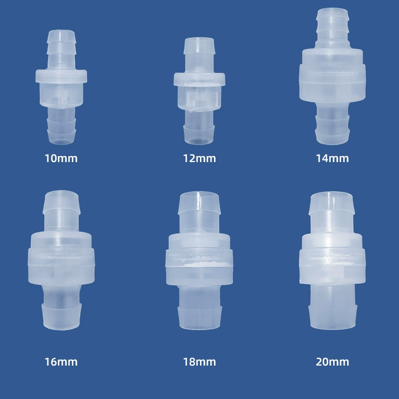 Пластиковый односторонний клапан обратный клапан предотвращает обратный клапан 10 мм12м14мм16ммПП пластик
