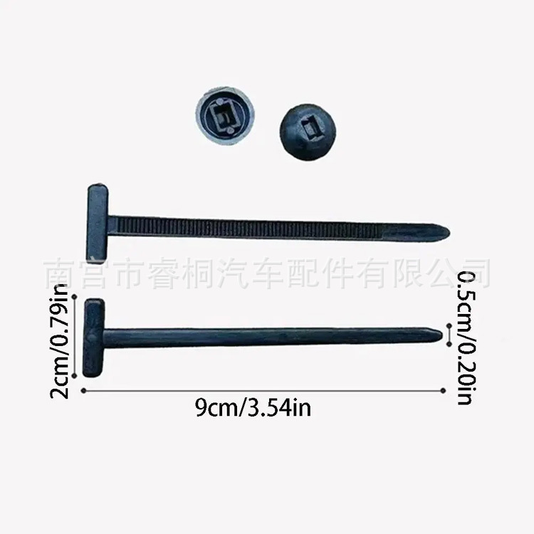 新型汽车尼龙高强度抗老化塑料紧固黑色紧线器 穿刺钉领带皮带扣|undefined