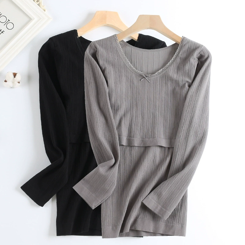 Послеродовое кормление Специальная рубашка для кормления осенняя одежда для кормления