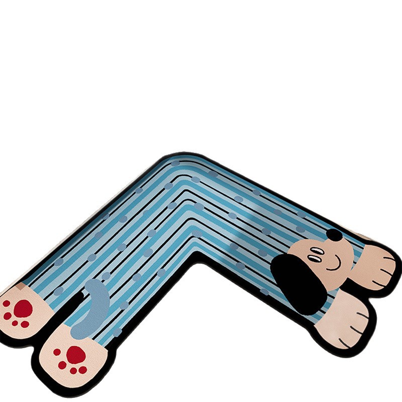 L-shaped Diatomaceous Earth Bathroom Mat Water Absorbent Non Slip_voghion.com