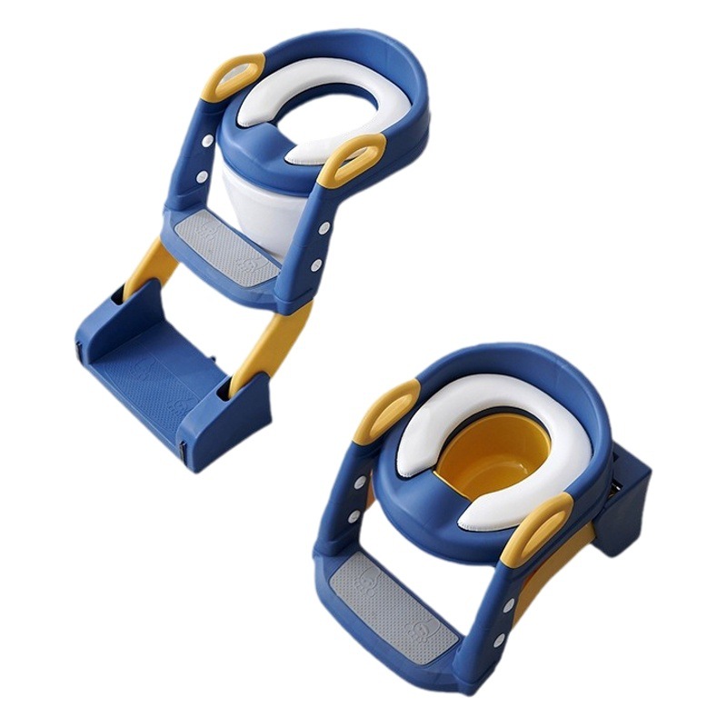 Escalera de baño plegable de tres usos para niños, escalera portátil para bebé, asiento de inodoro auxiliar para niños