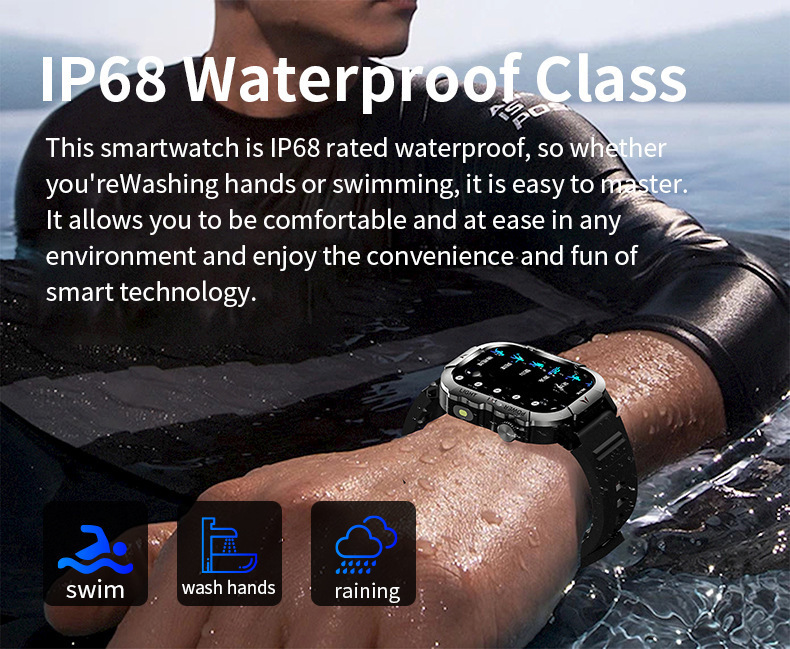 Smartklocka med pulsmätare och bluetooth för utomhussport_voghion.com