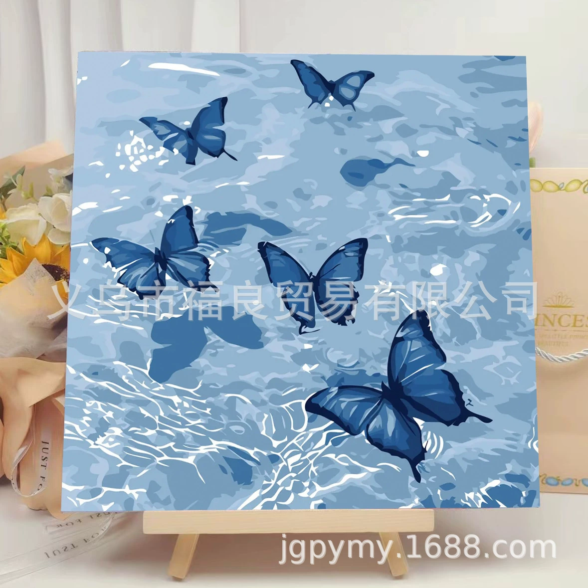 Набор алмазной мозаики DIY 30×30 см, деревянная рама, стразы и инструменты для выкладки