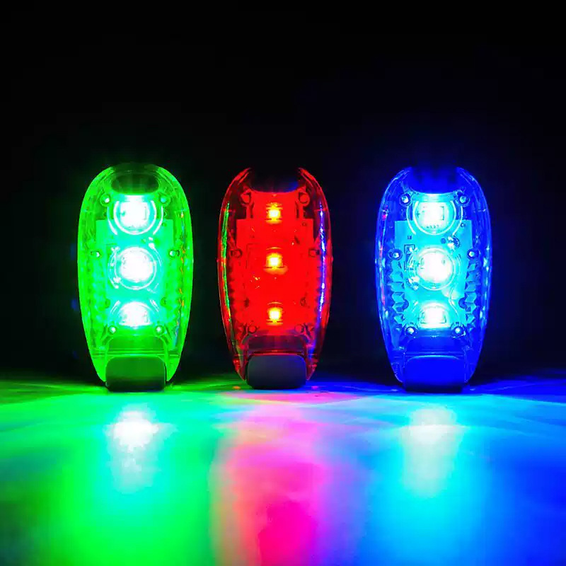 Luz LED multifuncional transfronteriza de advertencia nocturna, luz para mochila, luz para correr, luz para brazo, luz universal para casco de bicicleta, luz trasera